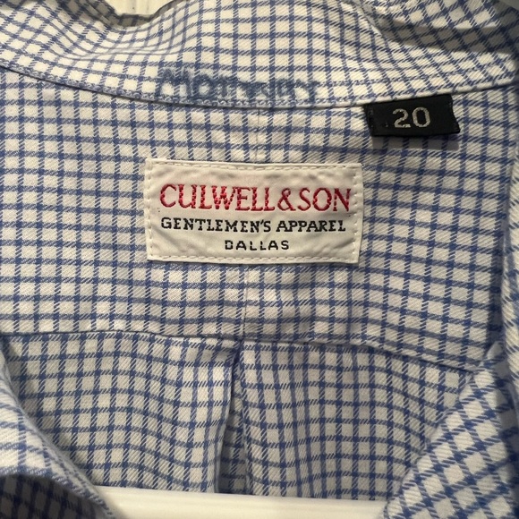 Culwell and Son brand boys size 20 button down - Picture 2 of 7